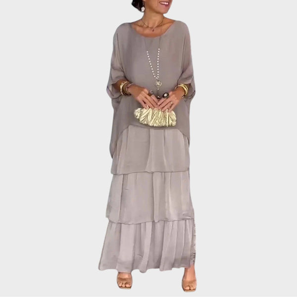 Elegantní šifonové šaty v boho stylu na každý den