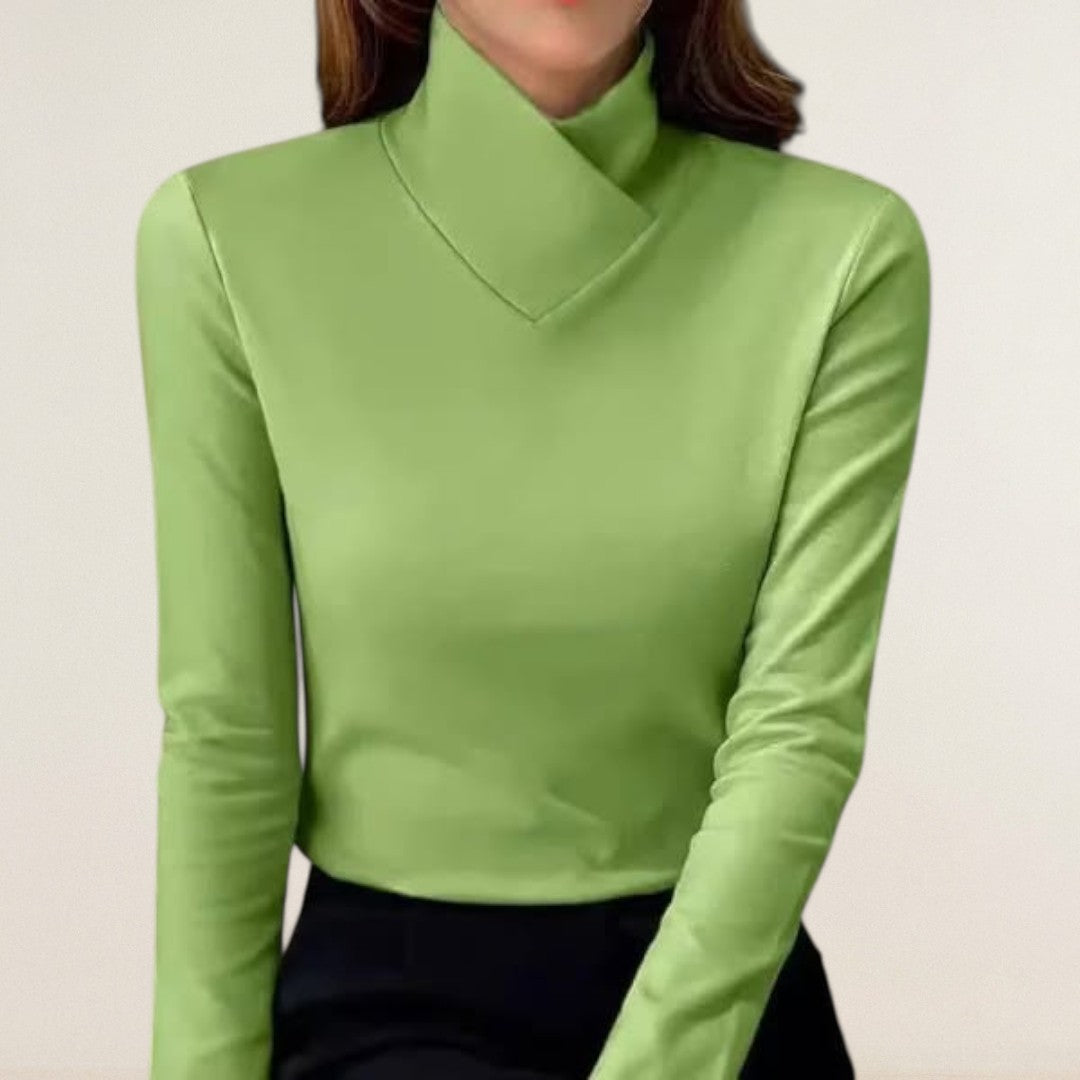 Lucie – elegantní top s moderním límcem