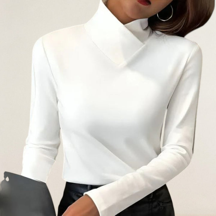 Lucie – elegantní top s moderním límcem