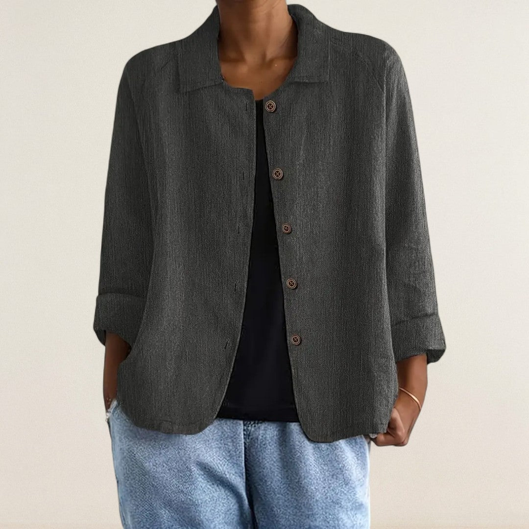 Helen | Casual Button-Up Jacket