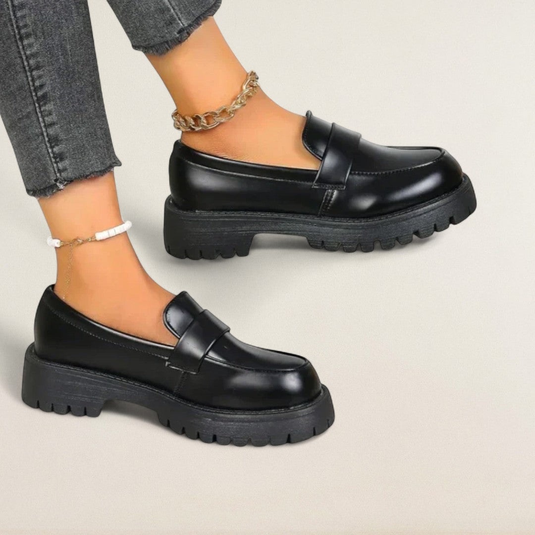 Barbora – ortopedické chunky mokasíny s robustní podešví