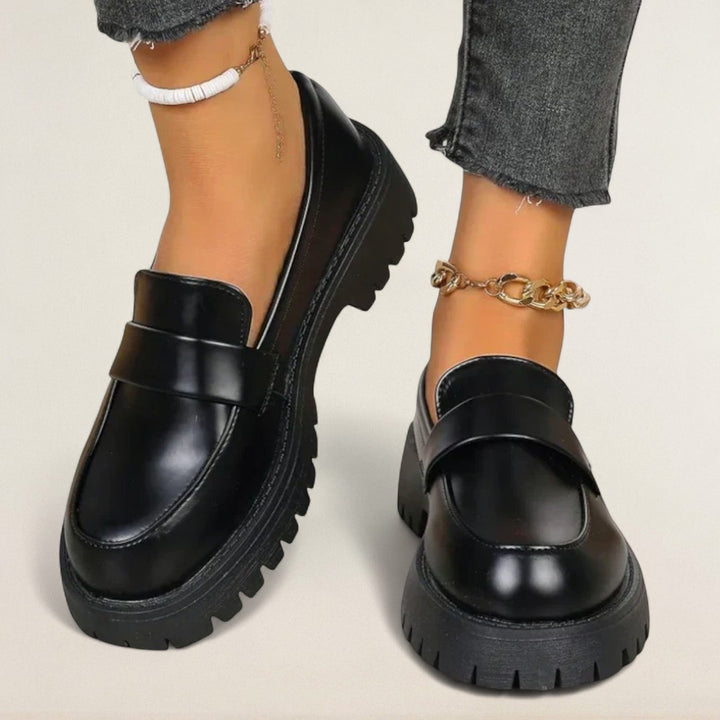 Barbora – ortopedické chunky mokasíny s robustní podešví