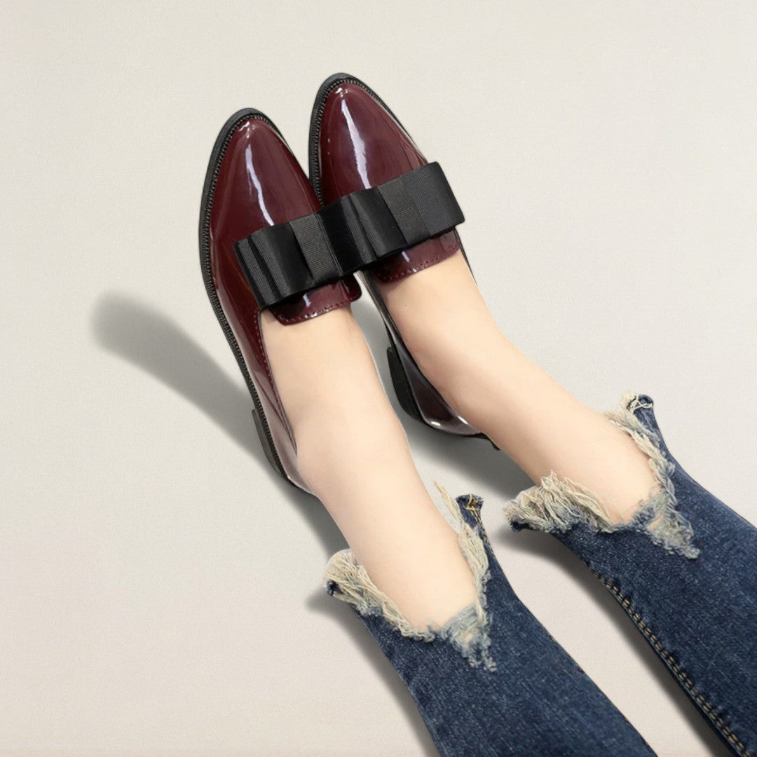 Veronika – ortopedické mokasíny s elegantní mašlí