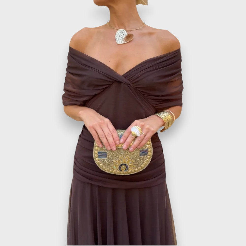 Elegantní šaty s výstřihem do V – Malia