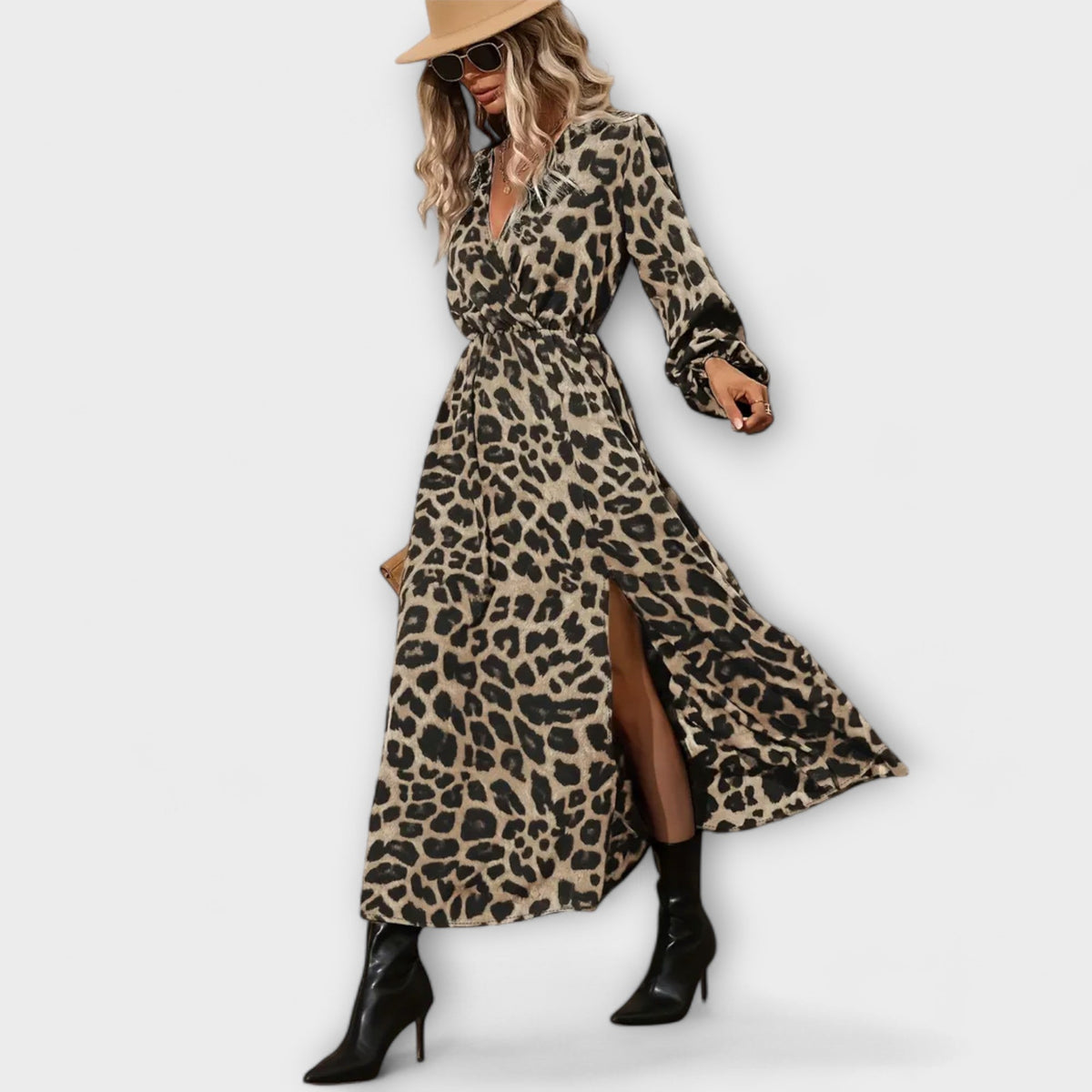 Stylové šaty s leopardím vzorem – Natalie