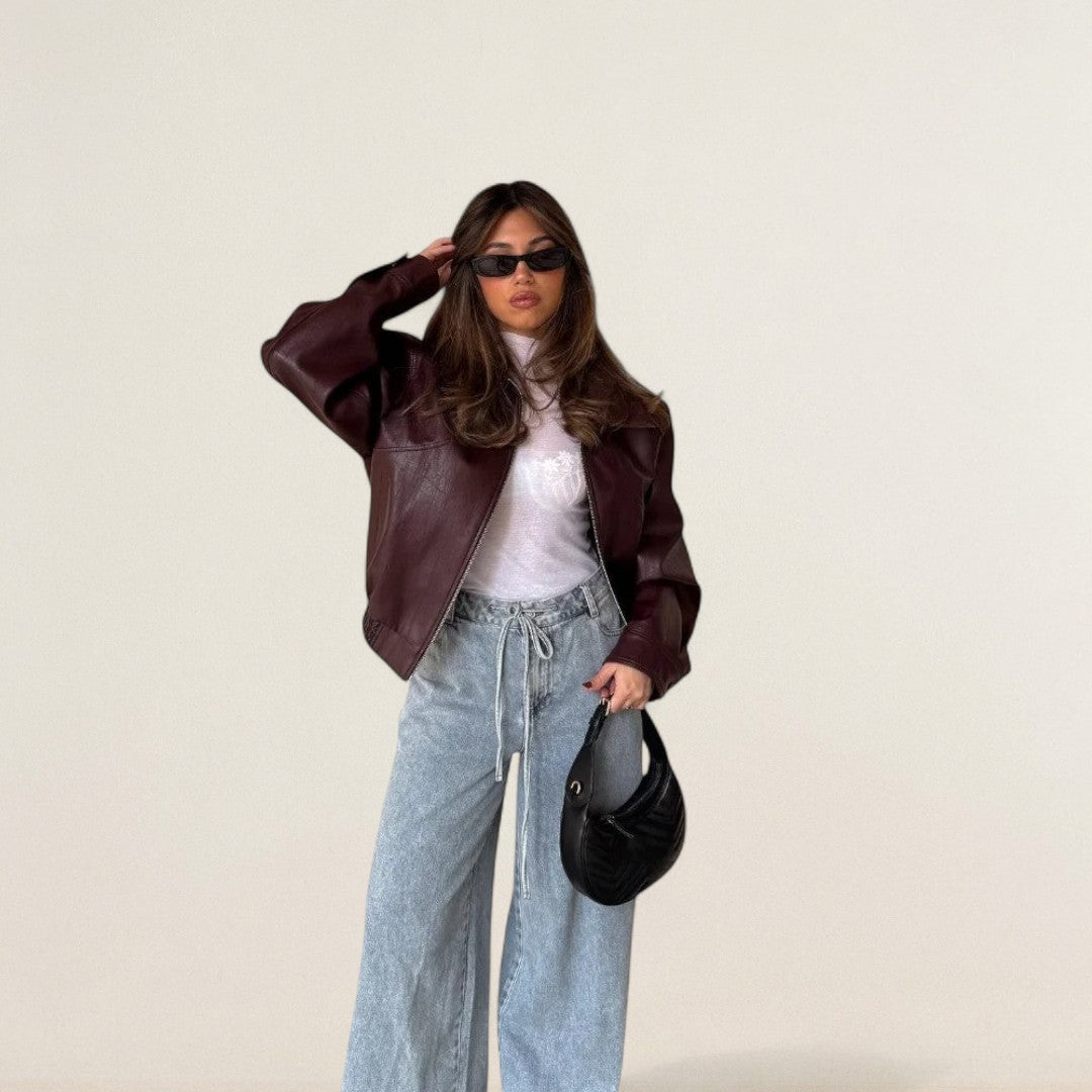 Andrea – Stylová koženková bunda pro každodenní outfit