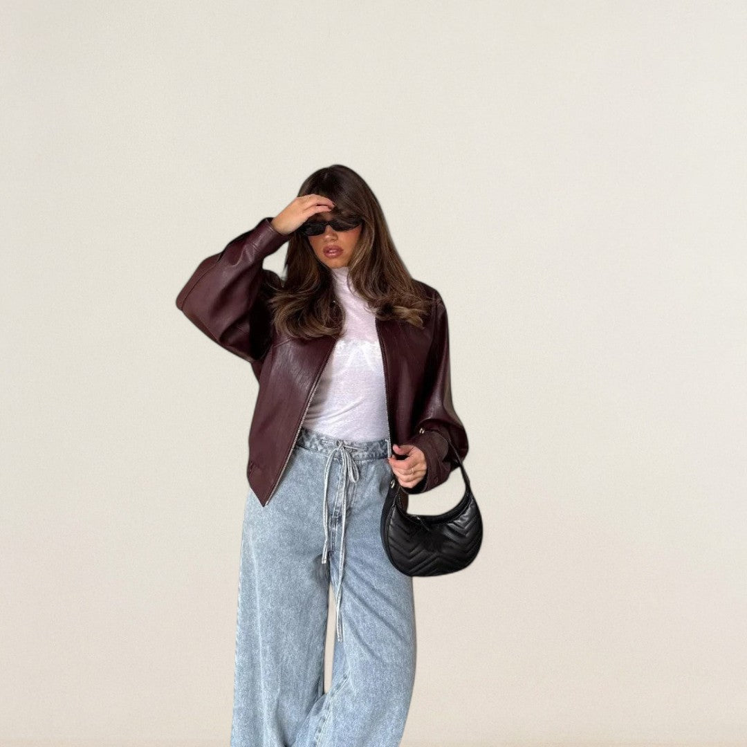 Andrea – Stylová koženková bunda pro každodenní outfit