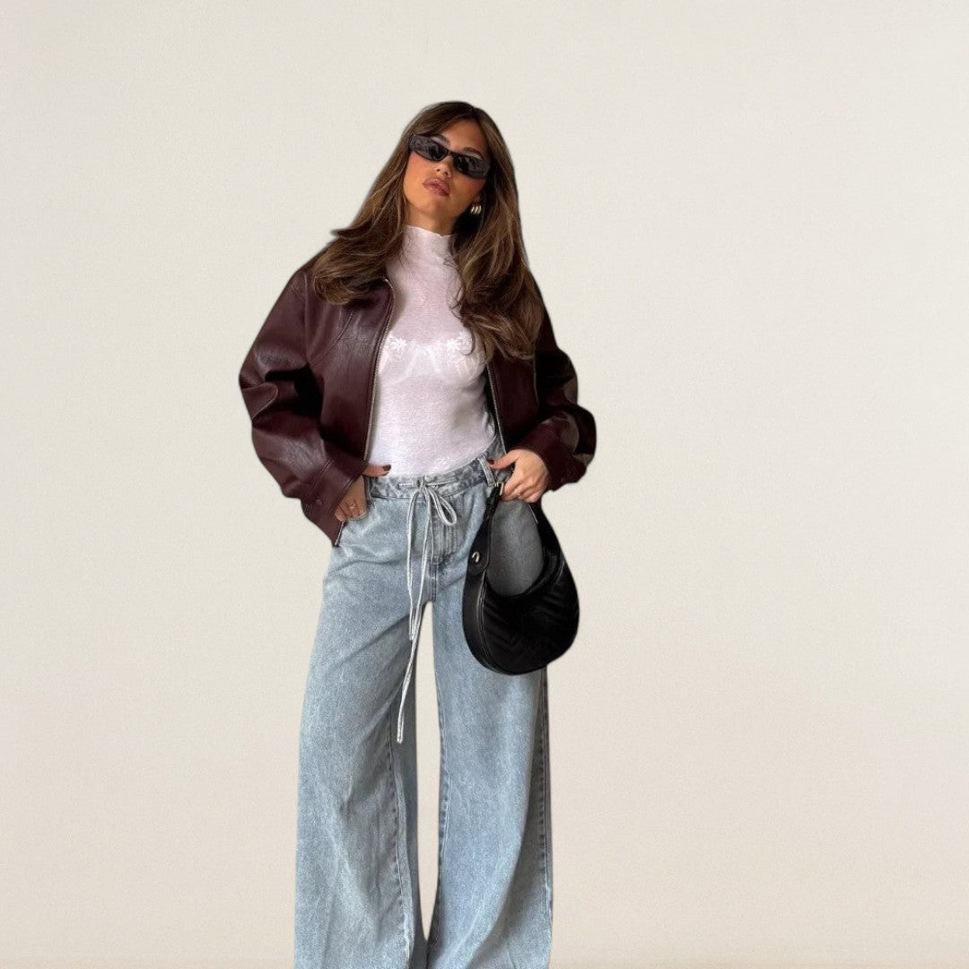 Andrea – Stylová koženková bunda pro každodenní outfit