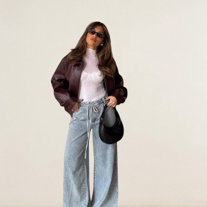 Andrea – Stylová koženková bunda pro každodenní outfit
